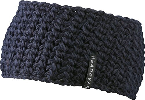 Myrtle Beach - Extrabreites Stirnband mit Fleece-Futter / navy, One Size