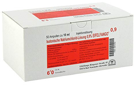 ISOTONISCHE NaCl Lösung 0,9% Eifelfango Inj.-Lsg. 50X10 ml