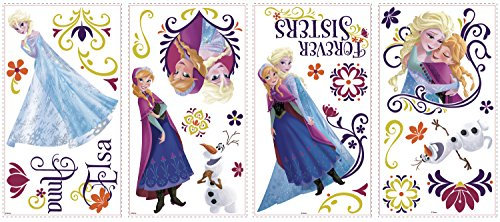 RoomMates RMK2652SCS RM - Disney Frozen Frühling Wandtattoo, PVC, Bunt, 29 x 13 x 2.5 cm