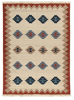 Kilim Carpets by Jalal Teppich In Kilim Jaipur Ney beige/braun 60 X 120 cm