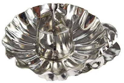 hdg 50er Set Baumkerzenhalter für Weihnachtsbaum - Kerzenhalter Silber in Zapfenform mit Clip - Made in Germany