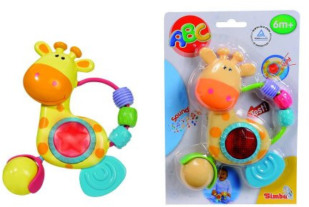 Simba Toys 104014637 - ABC Licht und Musik Rassel
