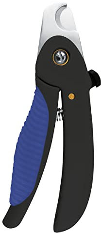 WAHL Power Grip Pet Nail Clipper, Heavy Duty, Ultra-Sharp Blade, Safety Lock, Blue (Model 58457), Stainless Steel