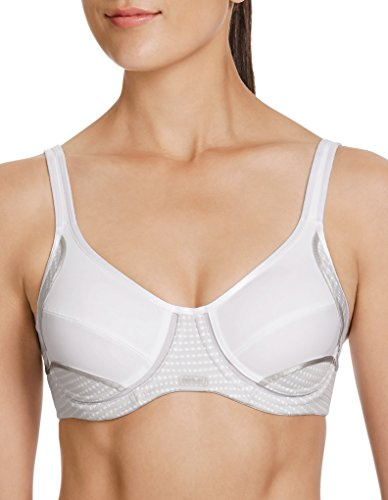 Berlei Women's Electrify Underwire High Impact Mesh Sports Bra, YYN7, White, 30A