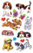 AVERY Zweckform 4340 Aufkleber für Kinder (Hunde, Papiermaterial) 3 Bögen, 26 Sticker