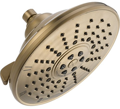Delta Faucet 3-Spray Touch-Clean Shower Head, Champagne Bronze 52680-CZ