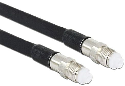 DeLOCK 1 m, FME – FME Koaxialkabel Schwarz – Koaxialkabel (FME – FME, FME, FME, FME, 1 m, Schwarz, 50 Ohm, 1 Stück