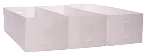 Jocca 4686 Schubladen-Organizer, 3 Stück, transparent