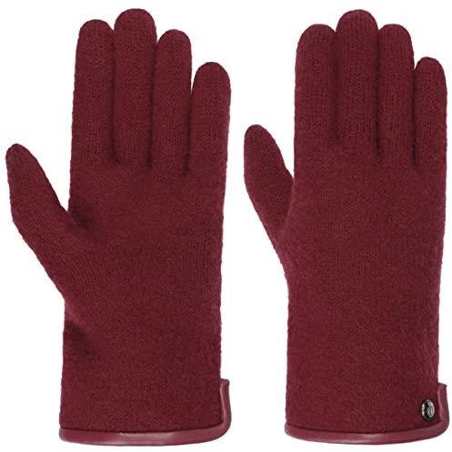 Roeckl Klassischer Damen Walkhandschuh aus Schurwolle - Rubinrot (490) - 21,5 cm (8)