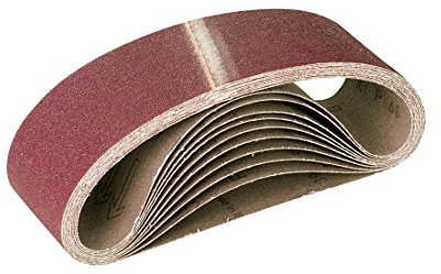 RETOL bandes abrasives, 610 x 100 mm, G60, p. ponceuses à bande portatives, corindon normal (Lot de 10)