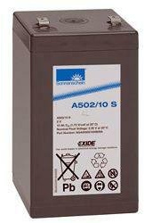 Exide Sonnenschein Bleiakku Dryfit A502/10S mit 2,0V 10,0Ah mit 4,8mm Steckanschlüssen