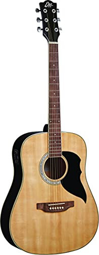EKO GUITARS - RANGER 6 EQ NATURAL, Chitarra Acustica con Equalizzatore, Top in Abete, Fasce e Fondo in Tiglio, Tastiera in South American Roupanà, Colore Natural