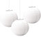 Amscan 24055-08-55 - 3 Lampions, Weiß, Hochzeit, Taufe, Dekoration, Party, Garten