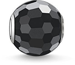 Thomas Sabo Damen Bead Obsidian facettiert Karma Beads 925 Sterling Silber K0003-023-11