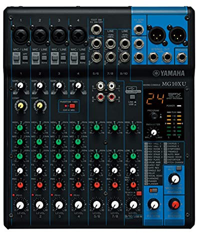Yamaha MG10XU 10-channel mixing console with effects and USB