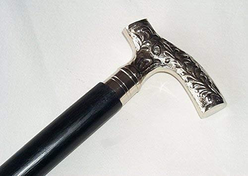 linoows Fritzkrücke, Spazierstock, Gehstock, Wander Krücke, schwarzer Schuss