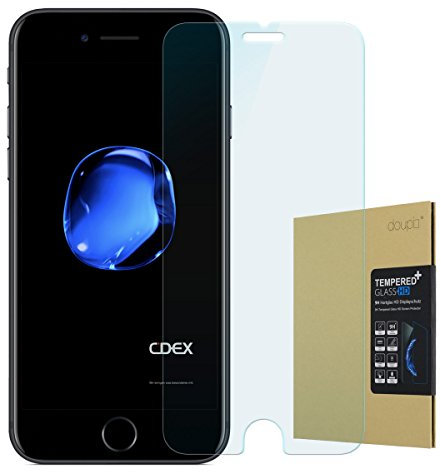 doupi Panzerfolie für iPhone SE (2022) / iPhone 8/7 (4,7 Zoll), Premium 9H Hartglas HD Display Schutz Glasfolie