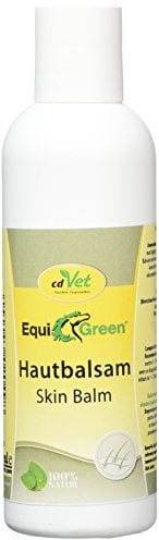 cdVet Naturprodukte EquiGreen Hautbalsam 200 ml - Pflegemittel für Pferde - Hautpflege, besonders für den Fesselbereicht - Krusten- und Grindbildung - mit Mandel- Johanniskrautöl und Ringelblume -