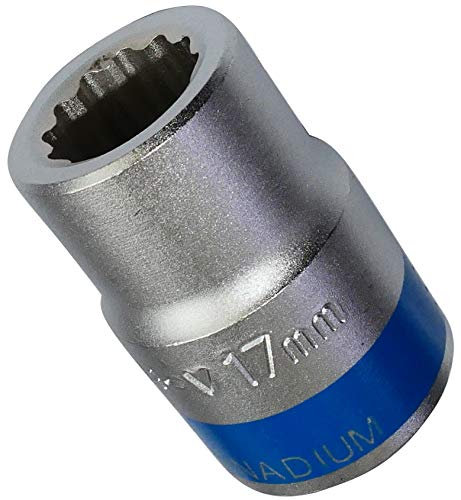 AERZETIX - Llave de vaso 12 caras 17mm 3/4