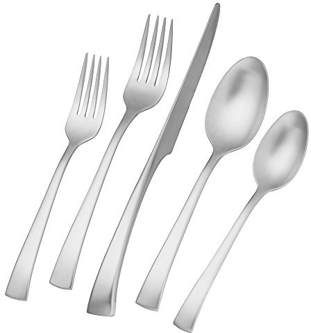 Zwilling JA Henckels 22769-345 Bellasera Satin 45 pezzi 18/10 Stainless Steel Flatware Set, Silver by Zwilling J.A. Henckels