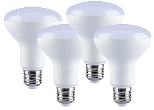 LEDLUX 4 Stück LED Lampe E27 R80 Reflektor Spotlight Spot 9W 220V (3000k)