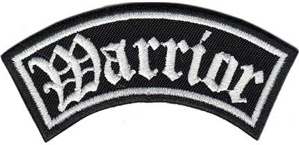 Warrior Walhalla, Wikinger Biker Rider Rankpatch Northmen Aufnäher Patch