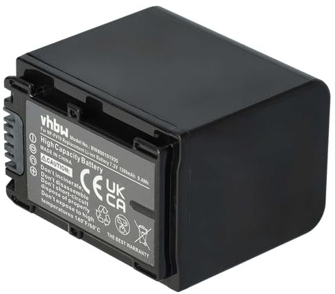 vhbw 1x Akku kompatibel mit Sony HDR-CX116E, HDR-CX130, HDR-CX130B Videokamera Camcorder (1300 mAh, 7,2 V, Li-Ion) + Infochip