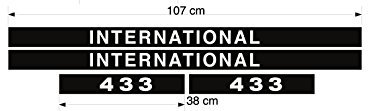 IHC Aufkleber International 433S Logo Emblem Sticker Label lang