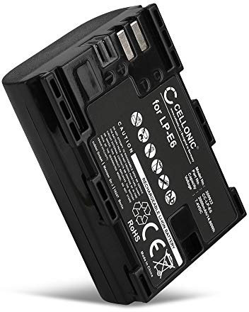 CELLONIC, Battery for Camera compatible with Canon LP-E6NH, EOS R6 Mark II, R7, 90D, LP-E6 (7.4V, 2000mAh)