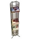 Atlantic Onyx Wire Cd-Tower - Holds 65 Cds In Matte Black Steel (UPDATED)