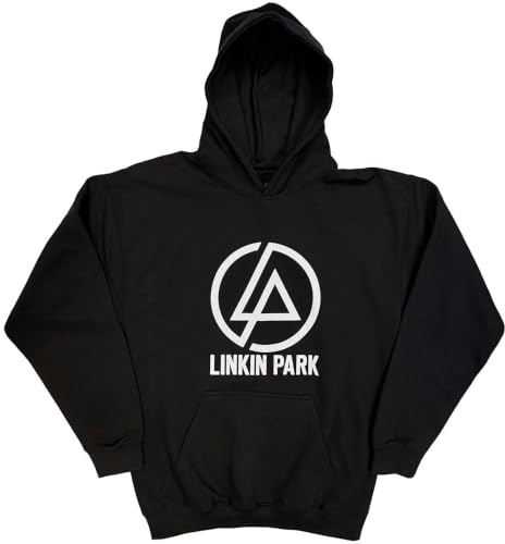 Linkin Park Hoodie Concentric Band Logo Official Unisex Black Pullover