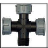 Kreuz 1 3 IG x 1 AG (Verteiler, Verschraubung, Gewindeverschraubung, Montageteil)