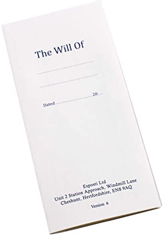 Esposti Last Will and Testament Forms - Revised Latest Edition