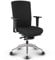 VERSEE Ergonomischer Bürostuhl Konferenzstuhl Terox aus Stoff in Schwarz - Für Büro und Home-Office - Belastbar bis 150kg