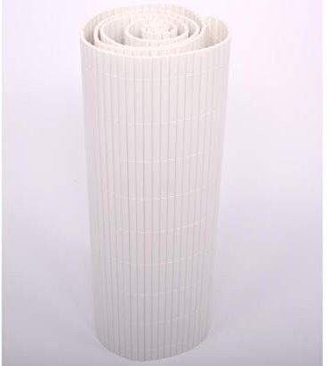 bambus-discount.com Kunststoffmatte 90 x 200cm Farbe: weiß Modell Exclusiv - PVC Sichtschutzmatte Balkonverkleidung 0,9m x 2m