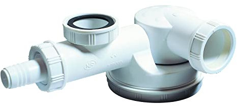 Wirquin 31000006 Siphon d'évier 1 bac, blanc