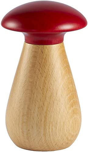 Bisetti 33740 - Macinaspezie Mushromm Naturale/Rosso, Faggio, Multicolore