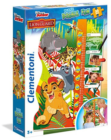Clementoni 20317.8 - Puzzle Double Fun The Lionguard, Messlatte Größe