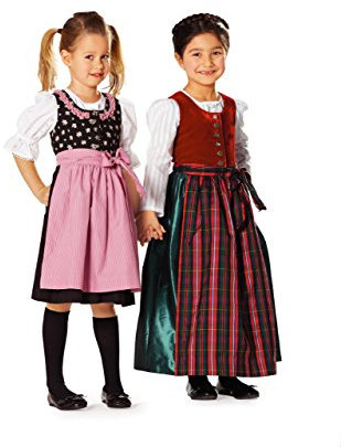 burda kids Schnittmuster #9509 Mädchen Kinder Dirndl mit Bluse Gr. 104-140