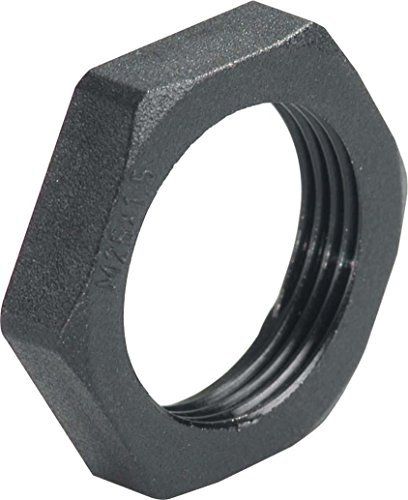 Kaiser Gegenmutter Polyamid M25 x 1,5 schwarz