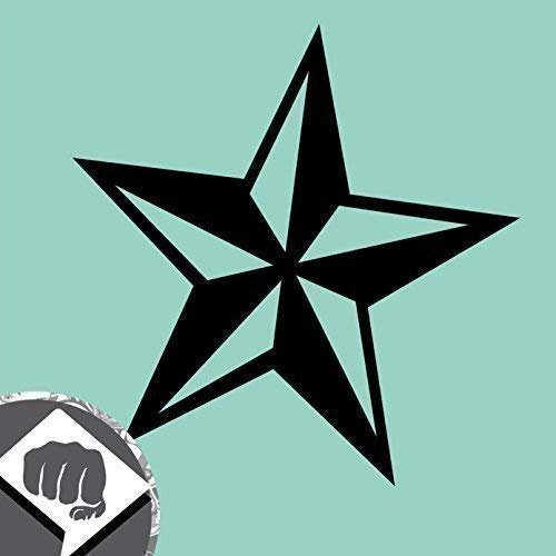 DBSPNCR NAUTISCHER Stern Sticker - Nautical Star US Tattoo Aufkleber - Dub (weiß)