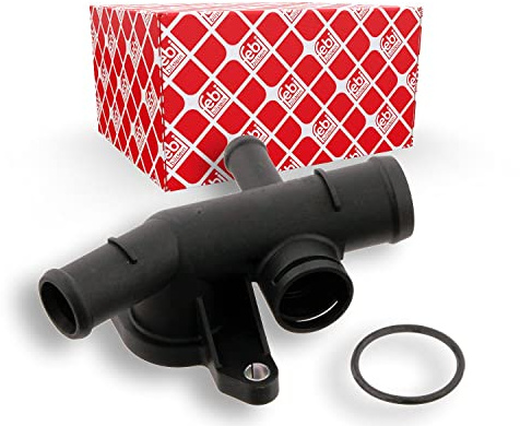 febi bilstein 29881 Kühlwasserflansch für Zylinderkopf, mit Dichtung, 1 | Kompatibel mit: SEAT IBIZA III, VW POLO