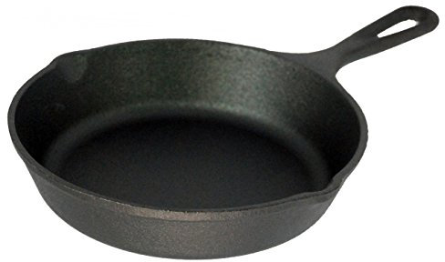 Buckingham Pre-seasoned Premium Cast Iron Skillet Frying Pan Suitable for Induction Electric Gas Oven Safe Ideal for BBQ Grilling Cast Iron Pan for Healthy Cooking 20 Cm