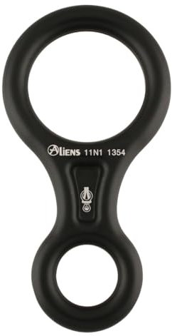 Aliens Abseilachter Classic, Farbe:schwarz