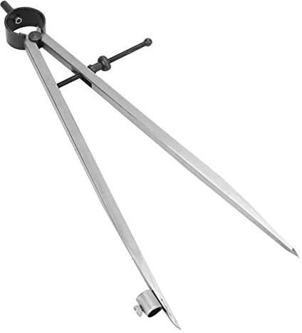 Hyuduo Outil Rotatif Réglable de Métier, Compas de dessin de Script de Location de Ligne de Diviseur D'aile(300Mm)