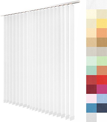 Sun World Lamellenvorhang nach Maß, Vertikal Lamellen Jalousien auf Maß vertikal Lamellen Maßanfertigung Vertikaljalousie Schiebevorhang ohne Deckenschiene (Natur, Höhe: 270cm x Breite: 225cm)