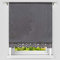 Heichkell Raffrollo mit Tunnelzug Küche Raffgardine Blickdicht Bändchenrollo Hohlspitzen Gardinebordüre BxH 80x150cm Grau