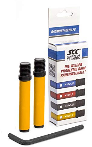 SCC Fahrzeugtechnik Radmontagehilfe Montagebolzen Werkzeug Radwechsel Reifenwechsel (M14x1,5)