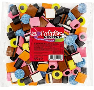 12 Beutel a 450g Red Band Lakritz Konfekt redband Lakritzkonfekt