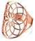 TEAMER Größenverstellbarer Erzengel Metatron Edelstahl-Ring, verstellbare Blume des Lebens, Schmuck für Frauen und Mädchen (Rose Gold-Style D)